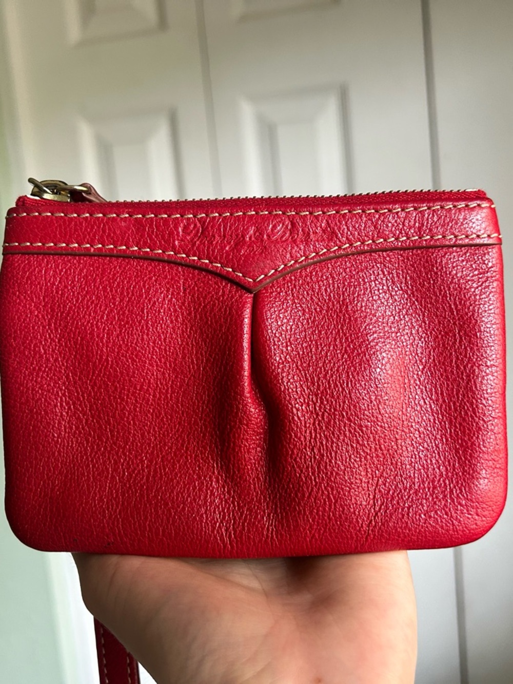 Dooney & Bourke Red Leather Wristlet